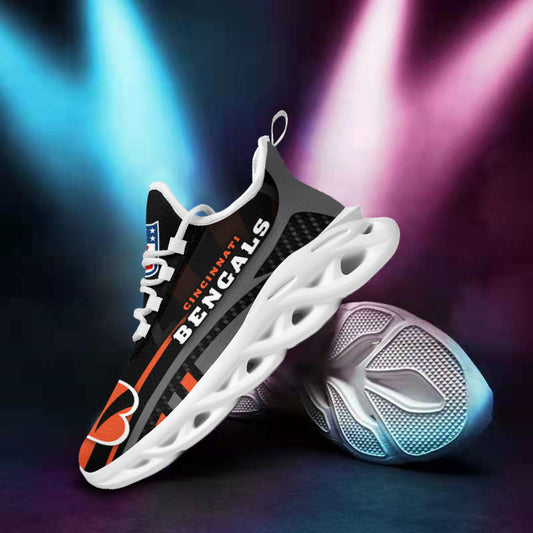 Ideafootwear Cincinnati Bengals NFL Max Soul Shoes Sneakers For Men And Women