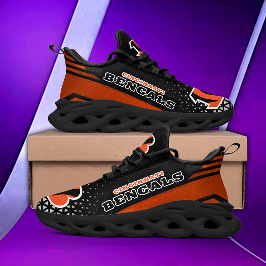 Ideafootwear Cincinnati Bengals NFL Max Soul Shoes Sneakers For Men And Women