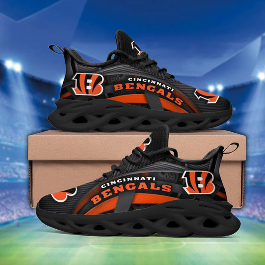 Ideafootwear Cincinnati Bengals NFL Max Soul Shoes Sneakers For Men And Women