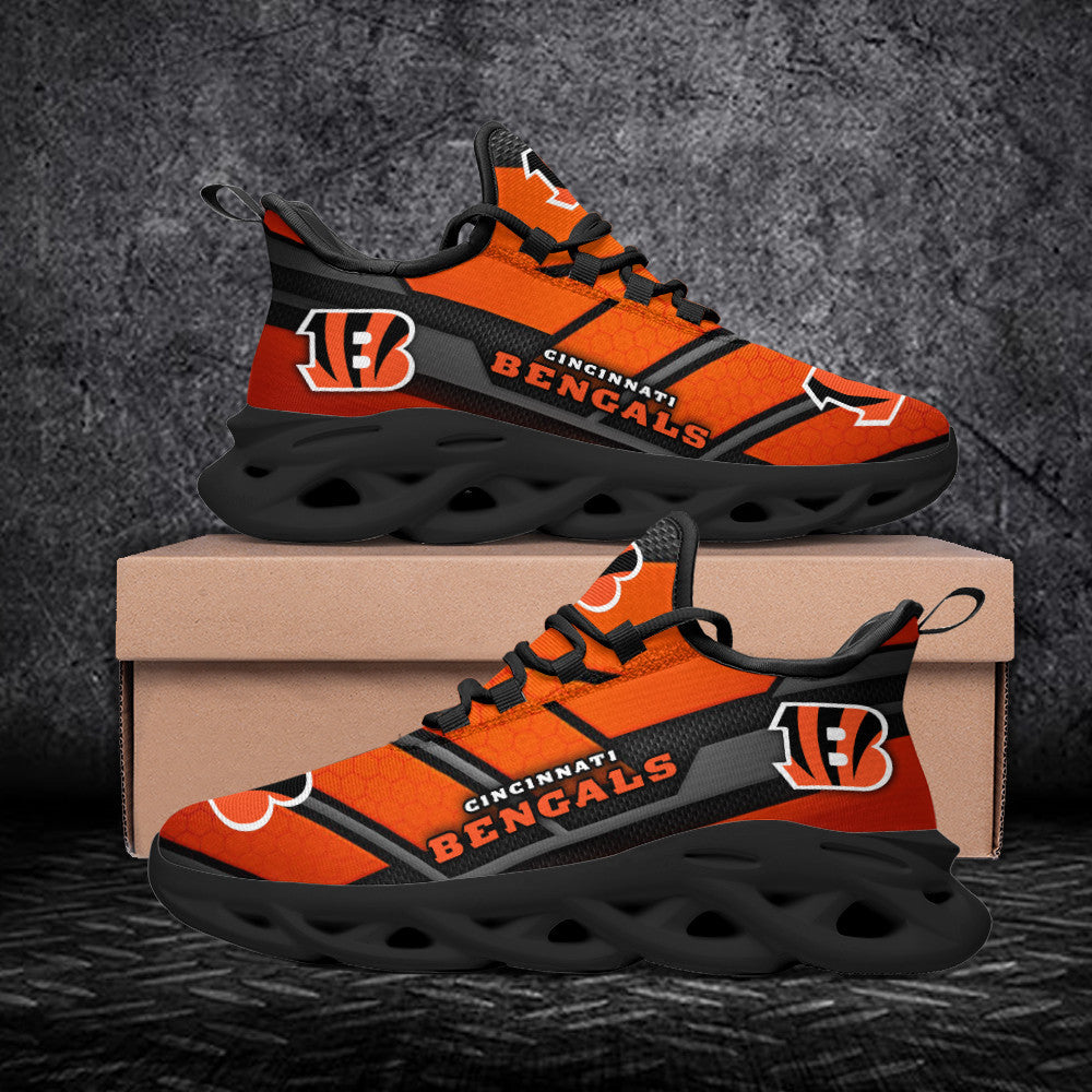 Ideafootwear Cincinnati Bengals NFL Max Soul Shoes Sneakers For Men And Women