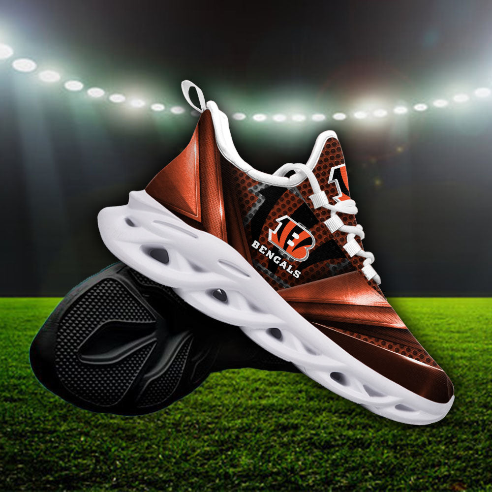 Ideafootwear Cincinnati Bengals NFL Max Soul Shoes Sneakers For Men And Women