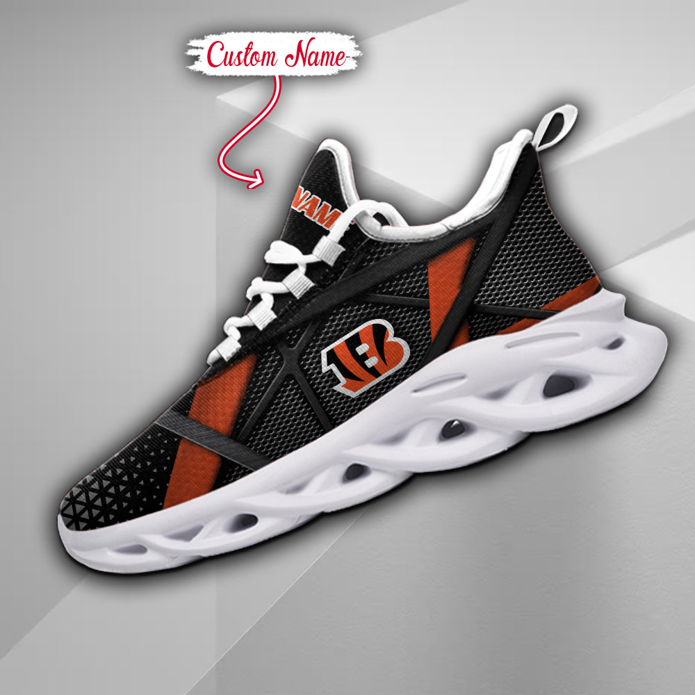 Ideafootwear Cincinnati Bengals NFL Max Soul Shoes Sneakers For Men And Women