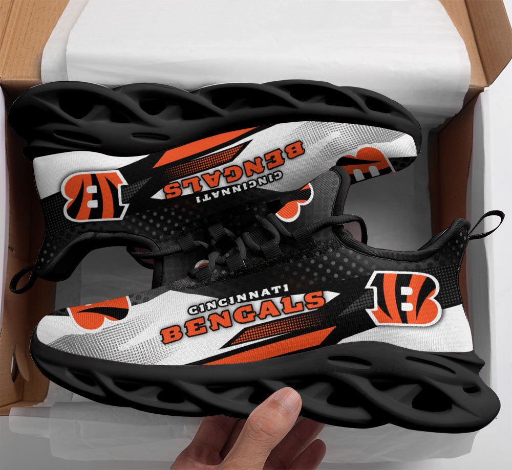 Ideafootwear Cincinnati Bengals NFL Max Soul Shoes Sneakers For Men And Women