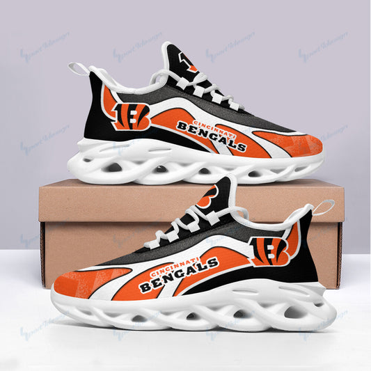 Ideafootwear Cincinnati Bengals NFL Max Soul Shoes Sneakers For Men And Women