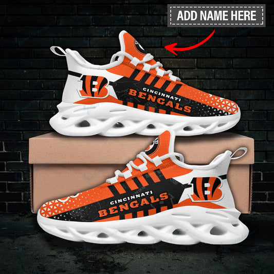 Ideafootwear Cincinnati Bengals NFL Max Soul Shoes Sneakers For Men And Women