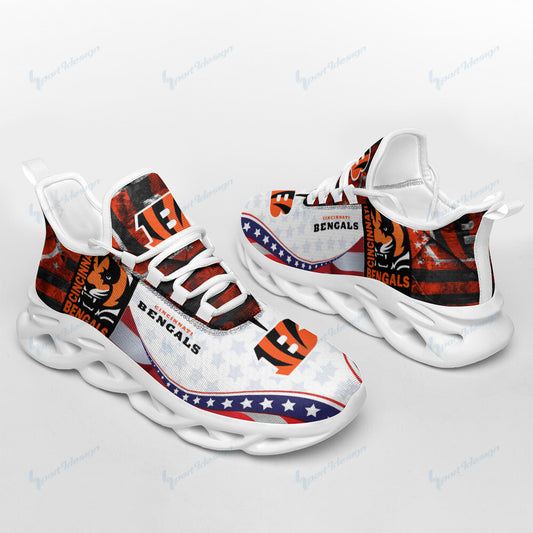 Ideafootwear Cincinnati Bengals NFL Max Soul Shoes Sneakers For Men And Women
