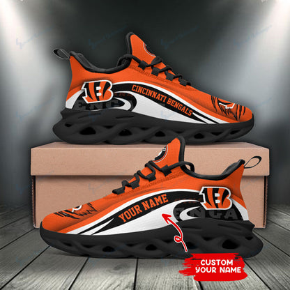 Ideafootwear Cincinnati Bengals NFL Max Soul Shoes Sneakers For Men And Women