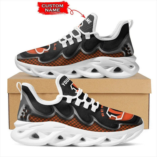 Ideafootwear Cincinnati Bengals NFL Max Soul Shoes Sneakers For Men And Women
