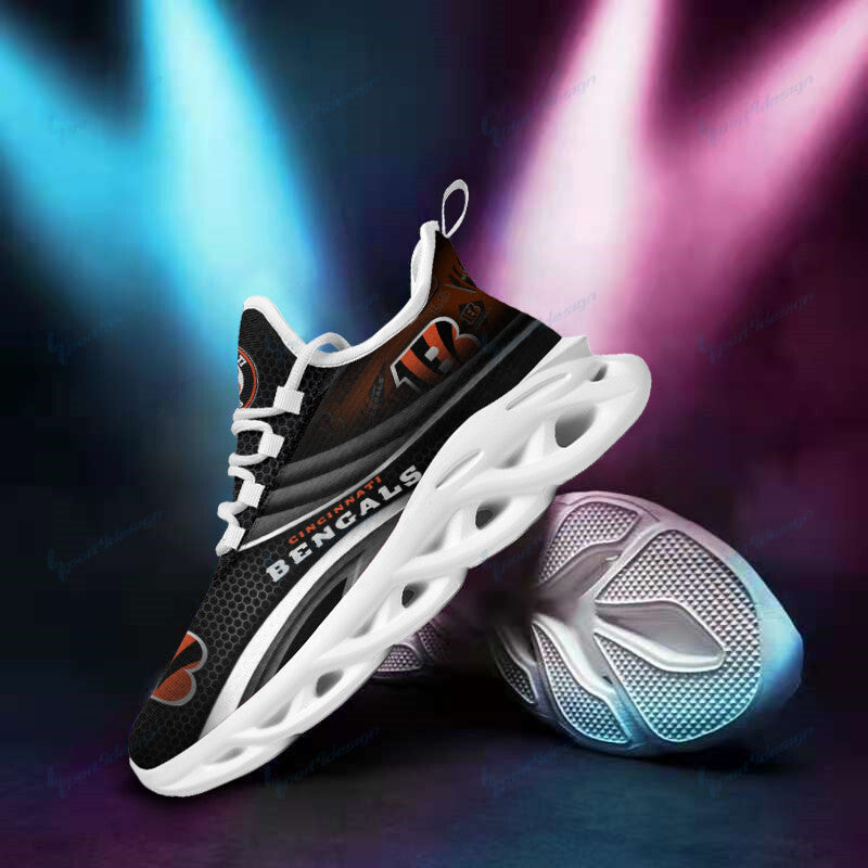 Ideafootwear Cincinnati Bengals NFL Max Soul Shoes Sneakers For Men And Women