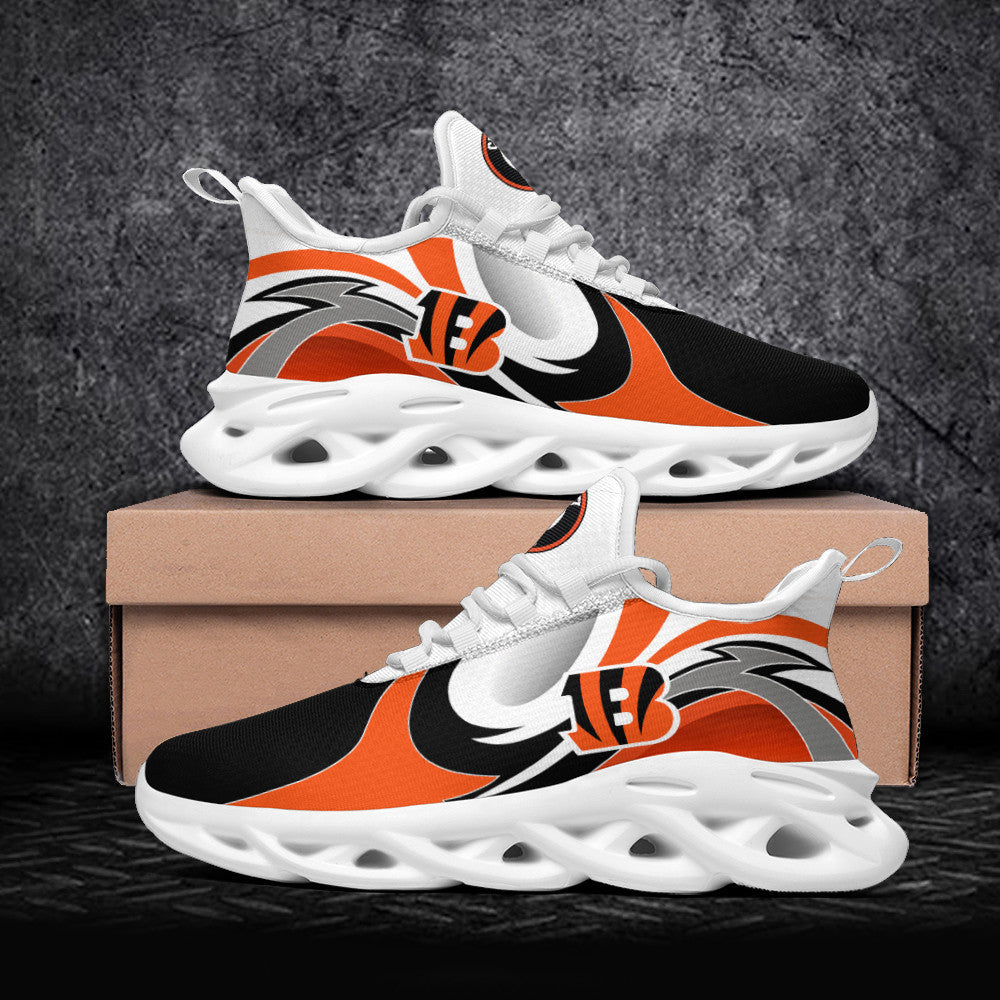 Ideafootwear Cincinnati Bengals NFL Max Soul Shoes Sneakers For Men And Women