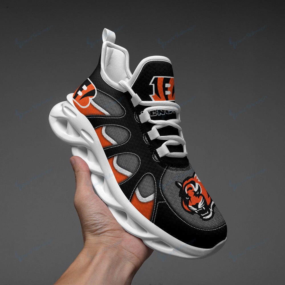 Ideafootwear Cincinnati Bengals NFL Max Soul Shoes Sneakers For Men And Women