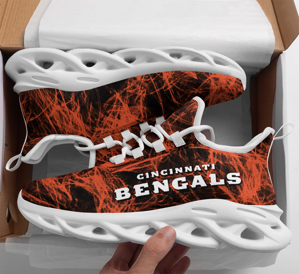 Ideafootwear Cincinnati Bengals NFL Max Soul Shoes Sneakers For Men And Women