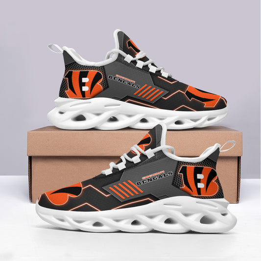 Ideafootwear Cincinnati Bengals NFL Max Soul Shoes Sneakers For Men And Women
