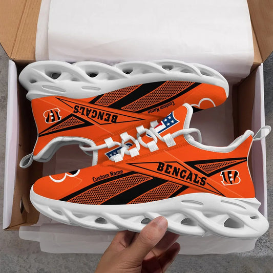 Ideafootwear Cincinnati Bengals NFL Max Soul Shoes Sneakers For Men And Women