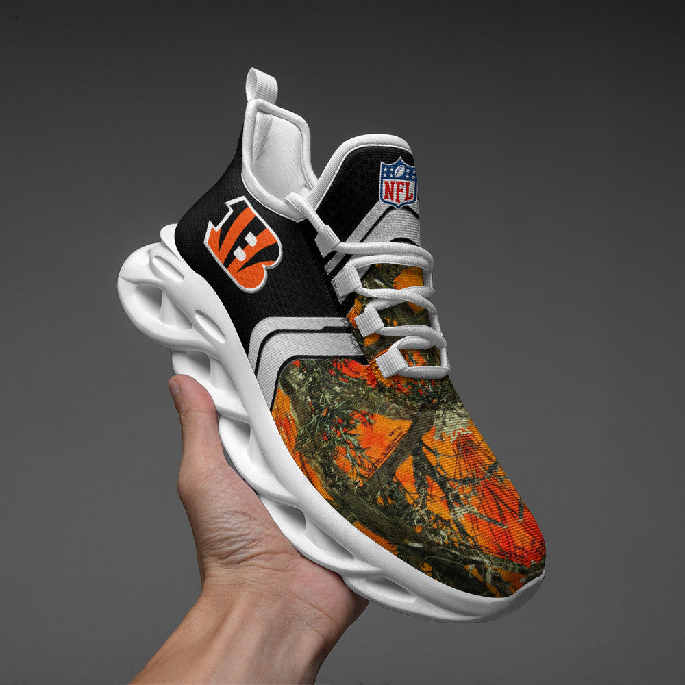 Ideafootwear Cincinnati Bengals NFL Max Soul Shoes Sneakers For Men And Women