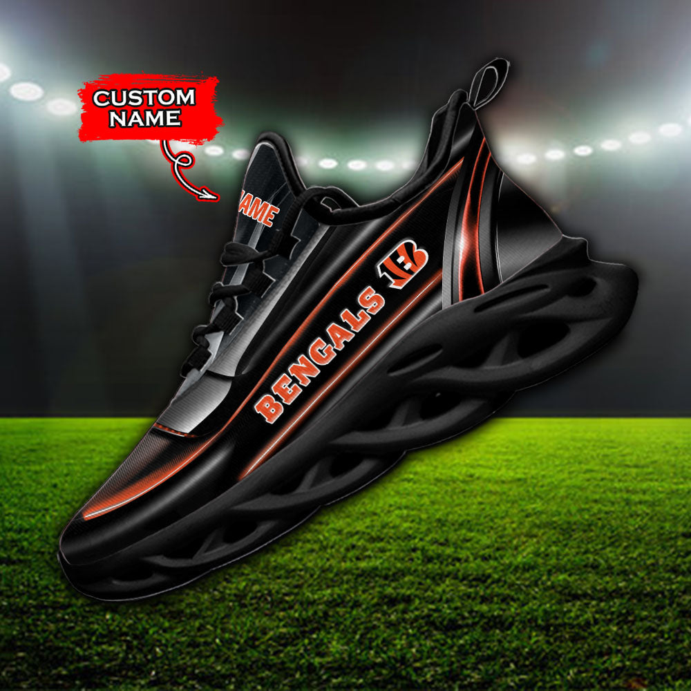 Ideafootwear Cincinnati Bengals NFL Max Soul Shoes Sneakers For Men And Women