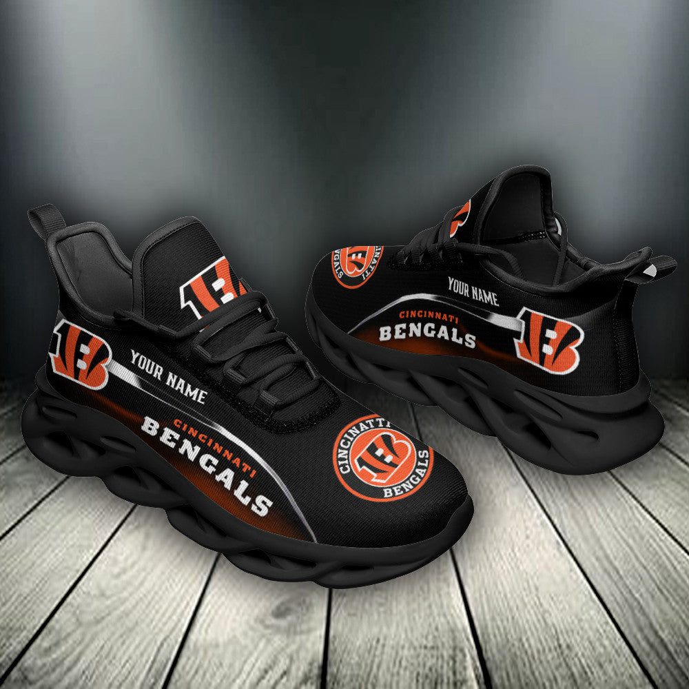 Ideafootwear Cincinnati Bengals NFL Max Soul Shoes Sneakers For Men And Women