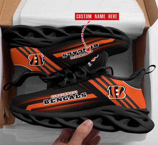 Ideafootwear Cincinnati Bengals NFL Max Soul Shoes Sneakers For Men And Women