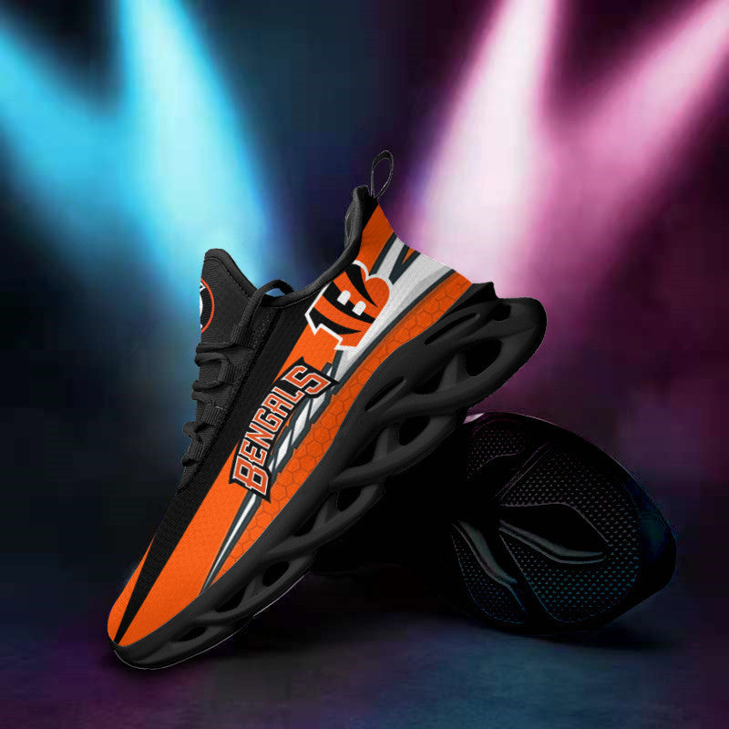 Ideafootwear Cincinnati Bengals NFL Max Soul Shoes Sneakers For Men And Women