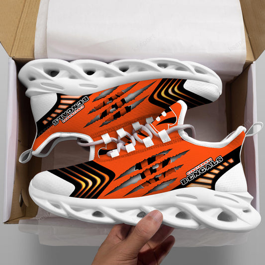Ideafootwear Cincinnati Bengals NFL Max Soul Shoes Sneakers For Men And Women