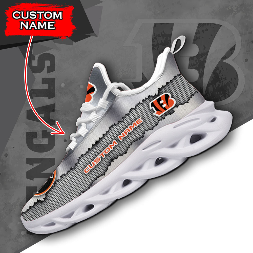 Ideafootwear Cincinnati Bengals NFL Max Soul Shoes Sneakers For Men And Women