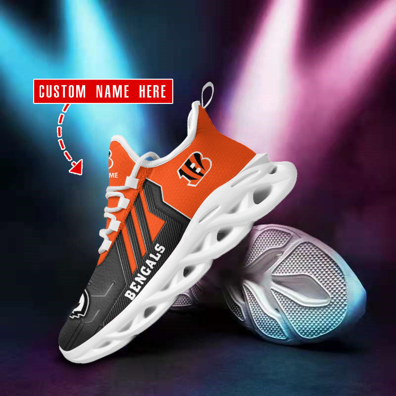 Ideafootwear Cincinnati Bengals NFL Max Soul Shoes Sneakers For Men And Women