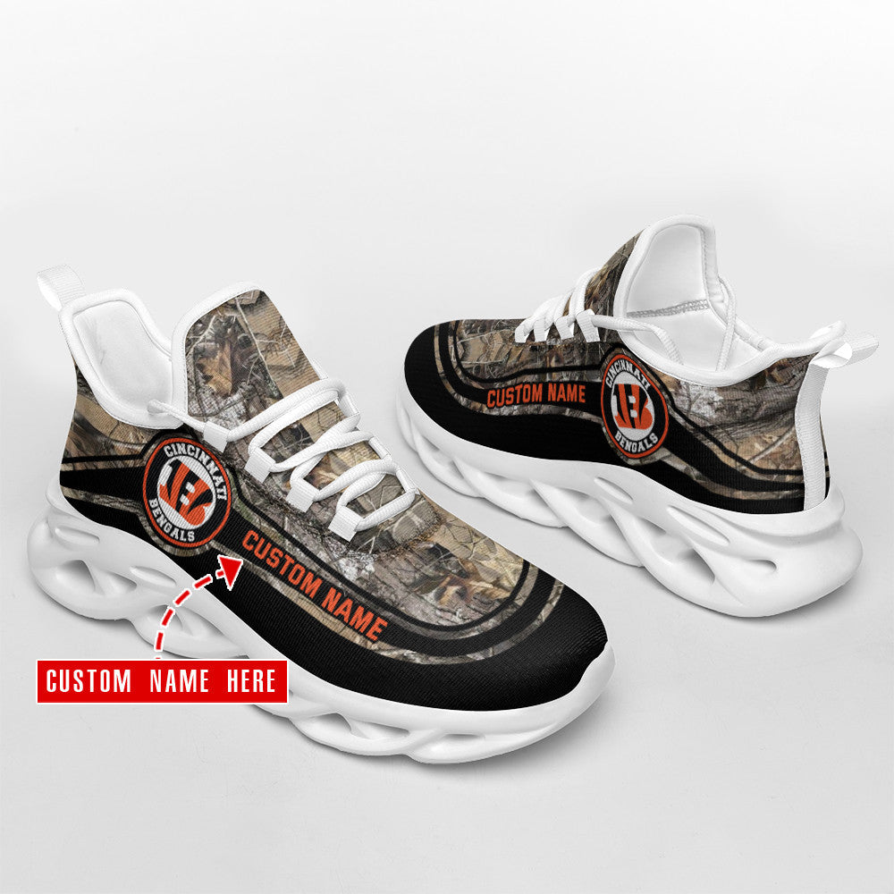 Ideafootwear Cincinnati Bengals NFL Max Soul Shoes Sneakers For Men And Women