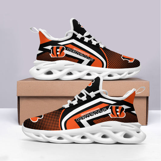 Ideafootwear Cincinnati Bengals NFL Max Soul Shoes Sneakers For Men And Women