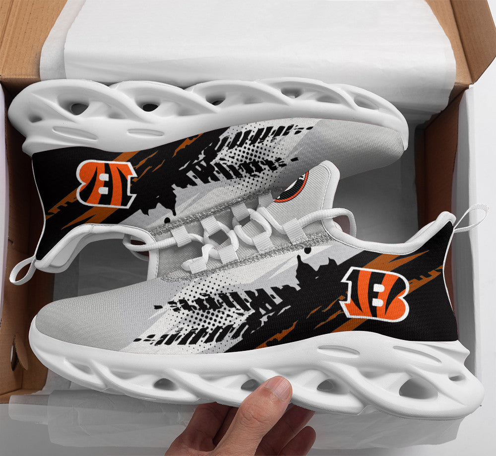Ideafootwear Cincinnati Bengals NFL Max Soul Shoes Sneakers For Men And Women