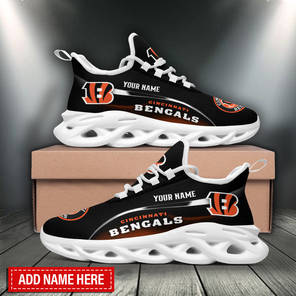 Ideafootwear Cincinnati Bengals NFL Max Soul Shoes Sneakers For Men And Women