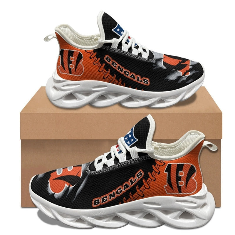 Ideafootwear Cincinnati Bengals NFL Max Soul Shoes Sneakers For Men And Women
