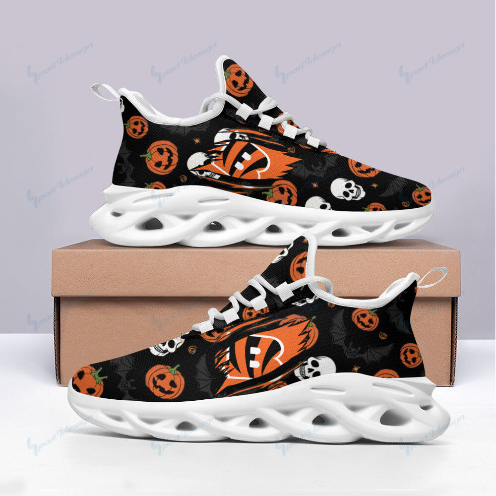 Ideafootwear Cincinnati Bengals NFL Max Soul Shoes Sneakers For Men And Women