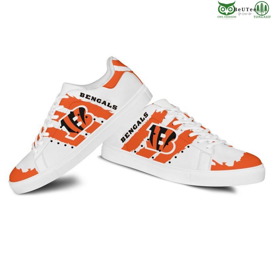 Ideafootwear Cincinnati Bengals Skate Stan Shoes Sneakes For Men And Women