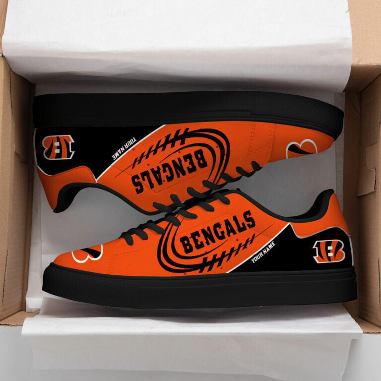 Ideafootwear Cincinnati Bengals Skate Stan Shoes Sneakes For Men And Women