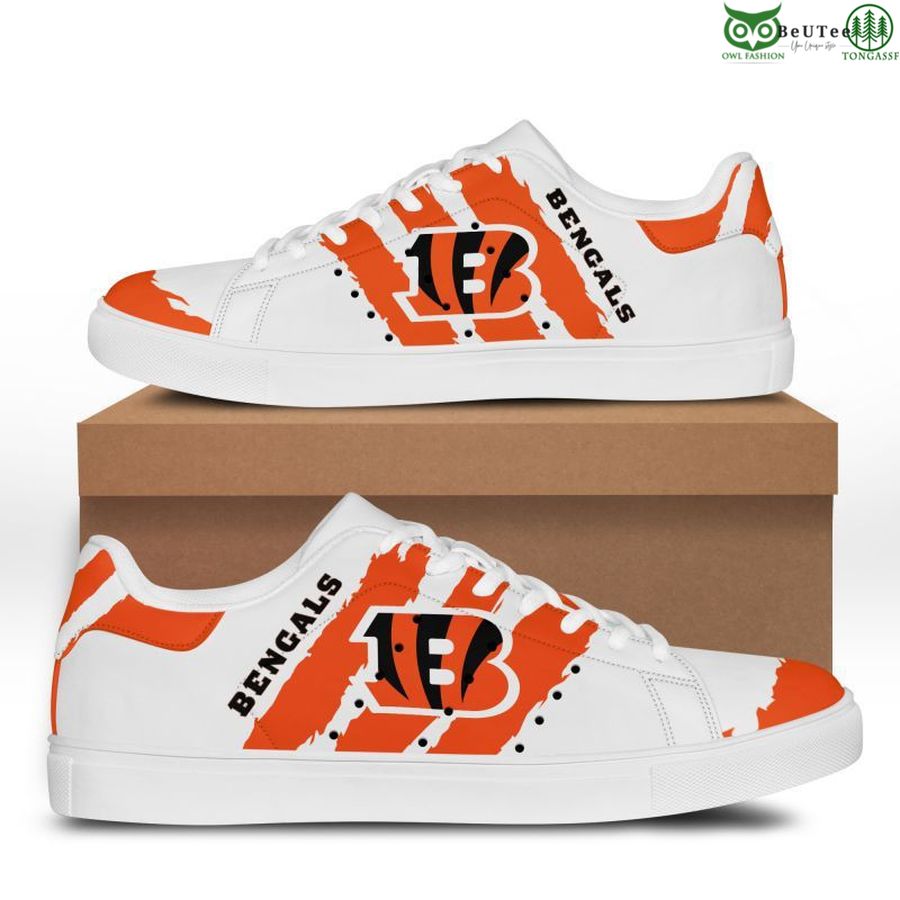 Ideafootwear Cincinnati Bengals Skate Stan Shoes Sneakes For Men And Women