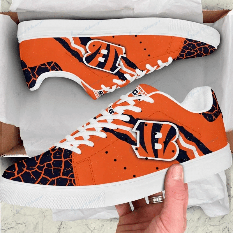 Ideafootwear Cincinnati Bengals Skate Stan Shoes Sneakes For Men And Women