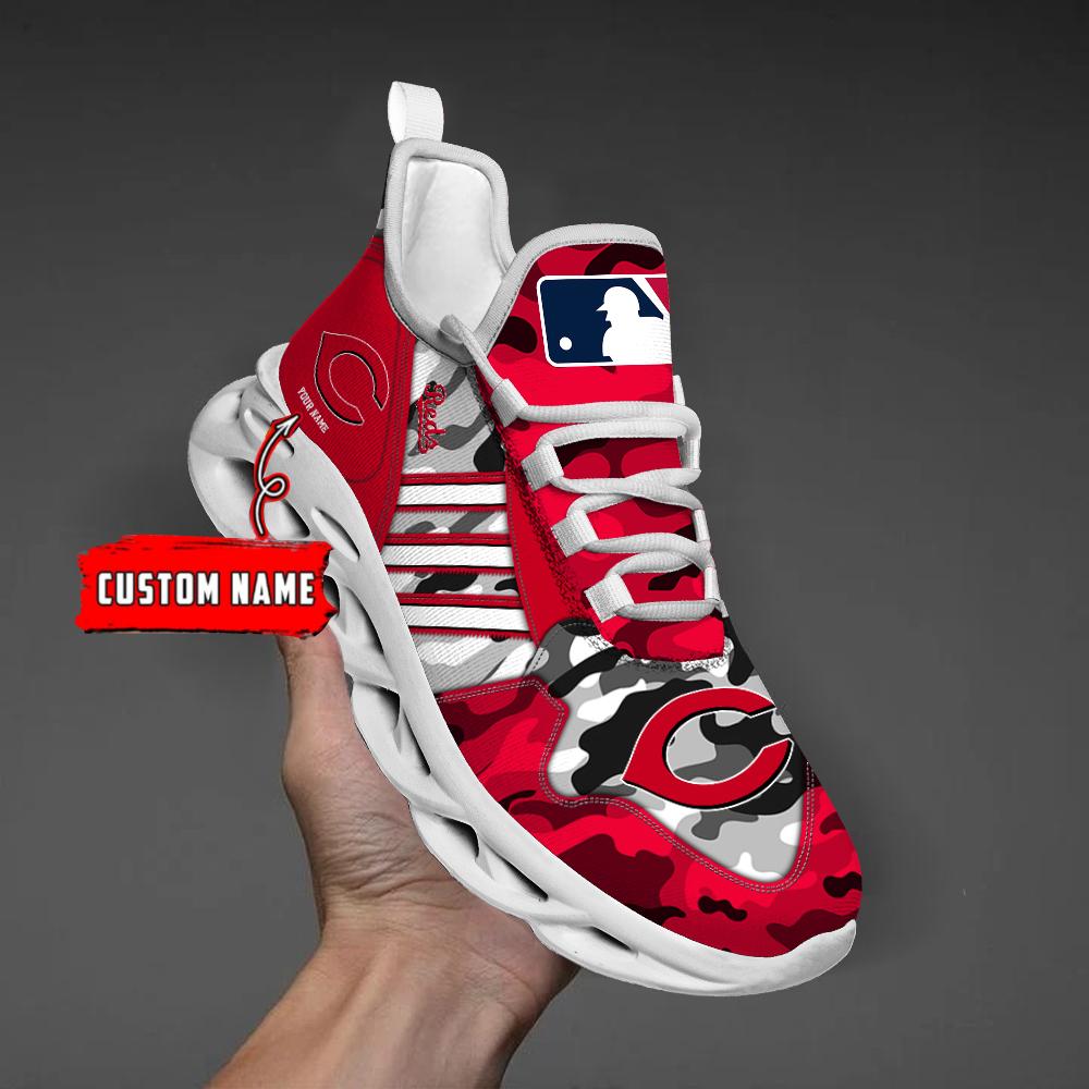 Ideafootwear Cincinnati Reds Max Soul Shoes Sneakers For Men And Women