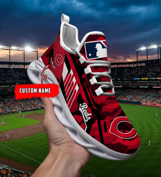 Ideafootwear Cincinnati Reds Max Soul Shoes Sneakers For Men And Women