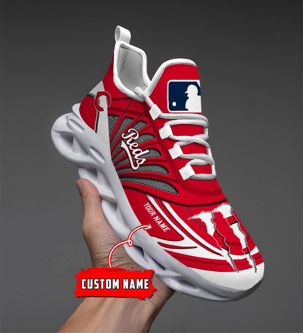 Ideafootwear Cincinnati Reds Max Soul Shoes Sneakers For Men And Women