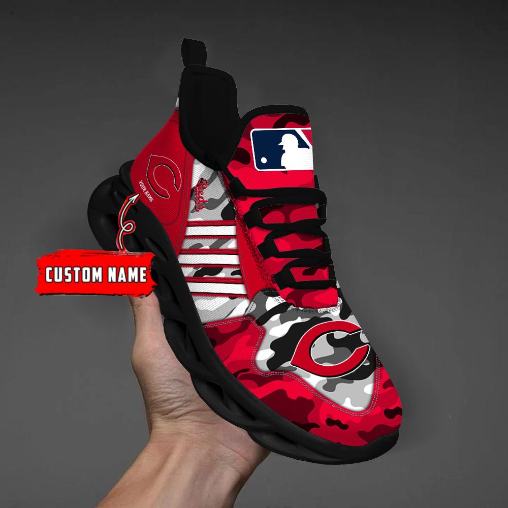 Ideafootwear Cincinnati Reds Max Soul Shoes Sneakers For Men And Women