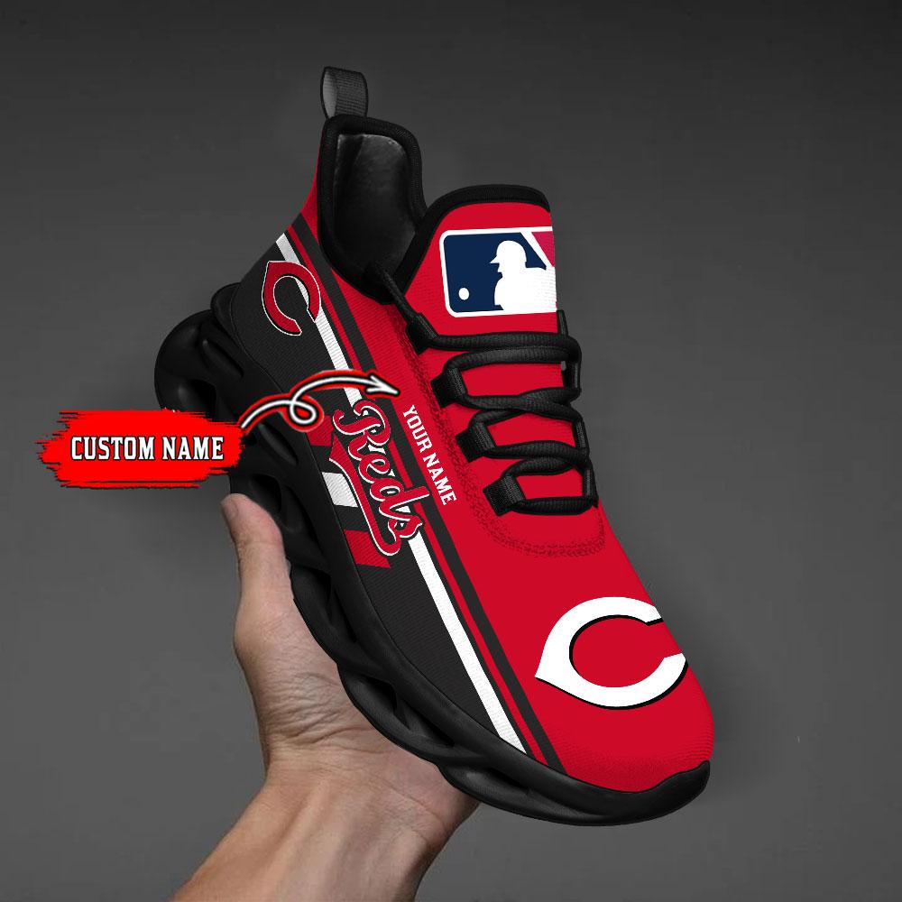 Ideafootwear Cincinnati Reds Max Soul Shoes Sneakers For Men And Women