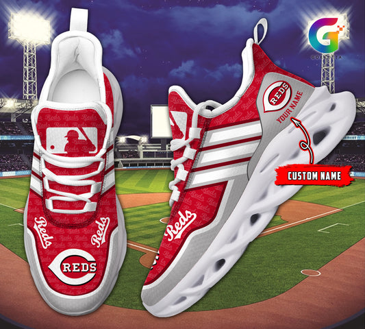 Ideafootwear Cincinnati Reds MLB Max Soul Shoes Sneakers For Men And Women