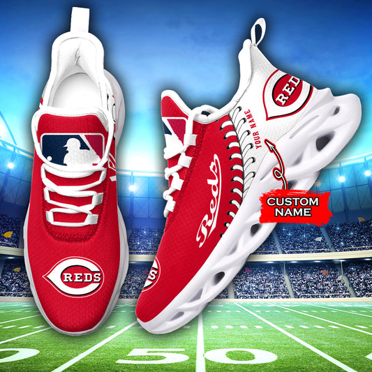 Ideafootwear Cincinnati Reds MLB Max Soul Shoes Sneakers For Men And Women