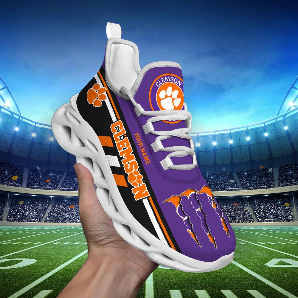 Ideafootwear Clemson Tigers Max Soul Shoes Sneakers For Men And Women