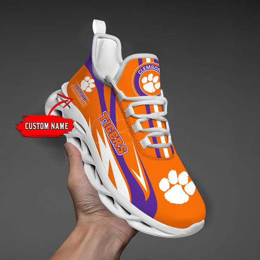 Ideafootwear Clemson Tigers Max Soul Shoes Sneakers For Men And Women