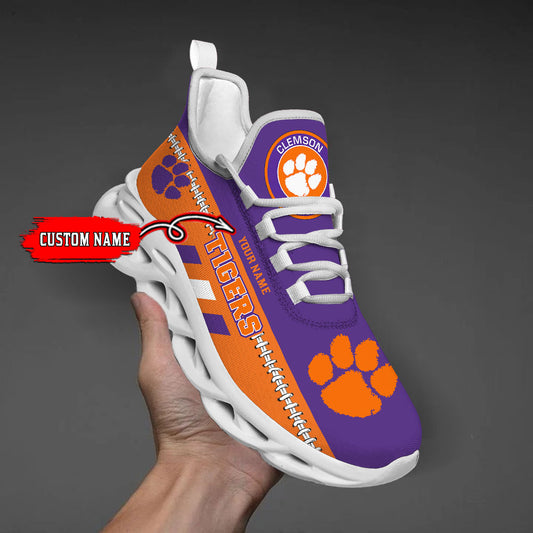 Ideafootwear Clemson Tigers Max Soul Shoes Sneakers For Men And Women