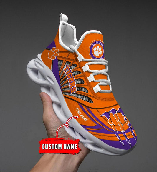 Ideafootwear Clemson Tigers Max Soul Shoes Sneakers For Men And Women