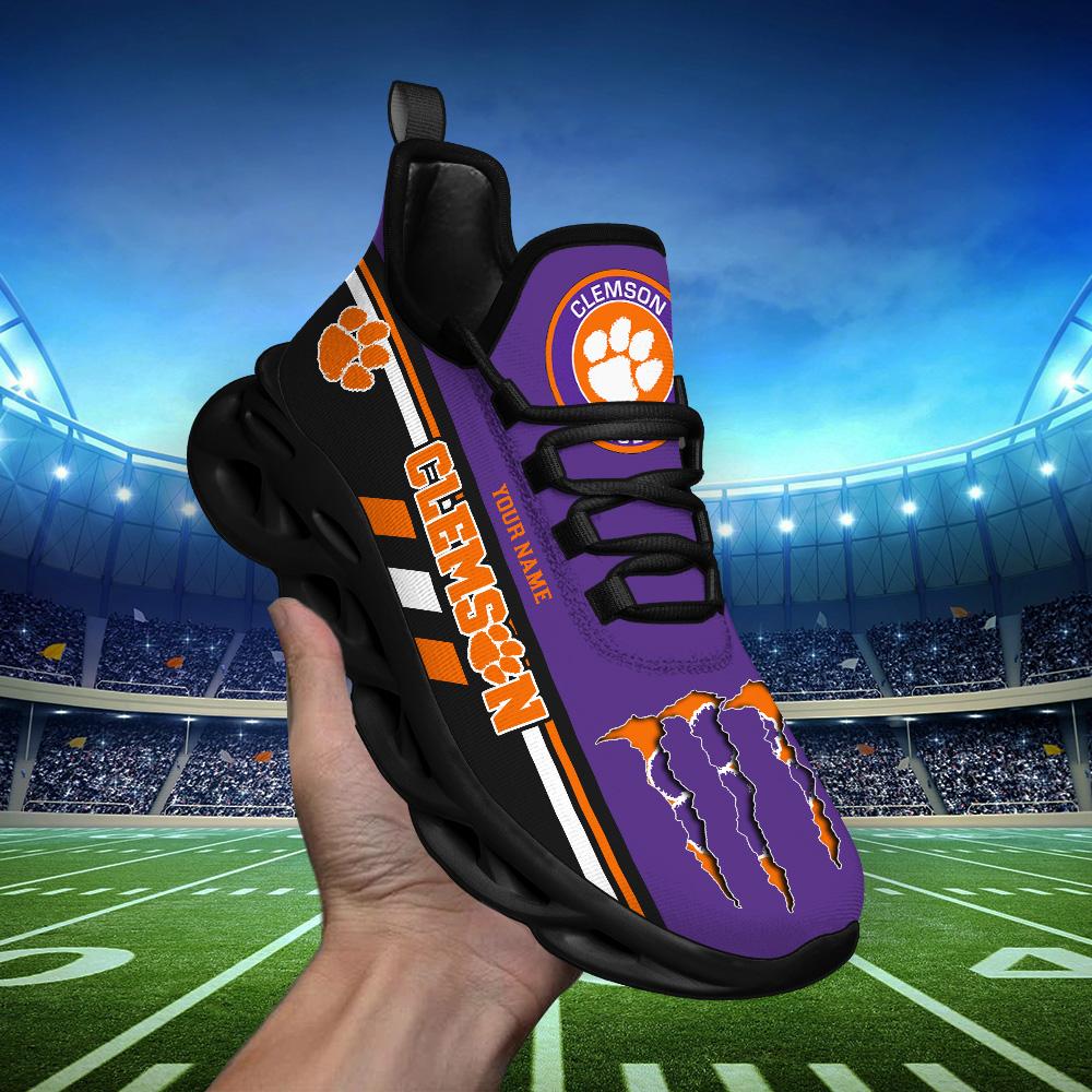 Ideafootwear Clemson Tigers Max Soul Shoes Sneakers For Men And Women