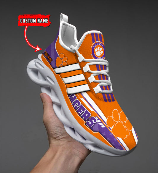 Ideafootwear Clemson Tigers Max Soul Shoes Sneakers For Men And Women