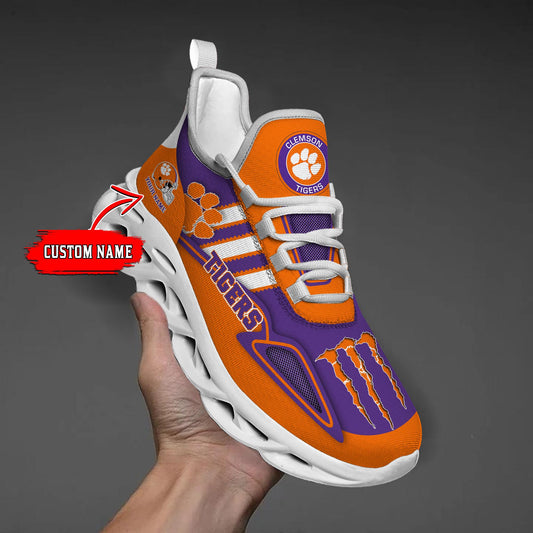 Ideafootwear Clemson Tigers Max Soul Shoes Sneakers For Men And Women